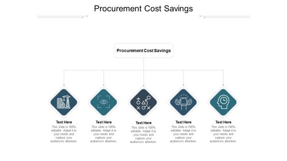 Procurement Cost Savings Ppt PowerPoint Presentation Model Introduction Cpb Pdf
