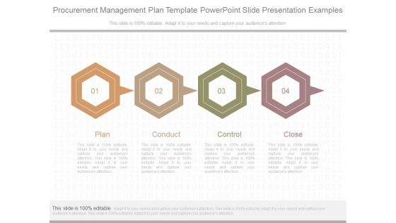 Procurement Management Plan Template Powerpoint Slide Presentation Examples