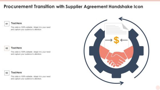 Procurement Transition With Supplier Agreement Handshake Icon Inspiration PDF Procurement Transition With Supplier Agreement Handshake Icon Inspiration PDF