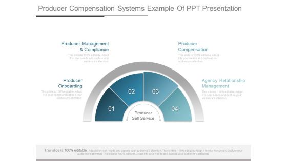 Producer Compensation Systems Example Of Ppt Presentation