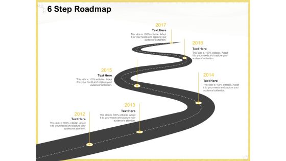 Producing Video Content 6 Step Roadmap Ppt Pictures Background Designs PDF