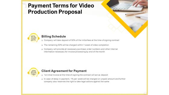 Producing Video Content Payment Terms For Video Production Proposal Rules PDF Producing Video Content Payment Terms For Video Production Proposal Rules PDF