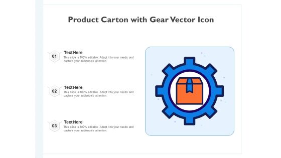 Product Carton With Gear Vector Icon Ppt PowerPoint Presentation Gallery Themes PDF Product Carton With Gear Vector Icon Ppt PowerPoint Presentation Gallery Themes PDF
