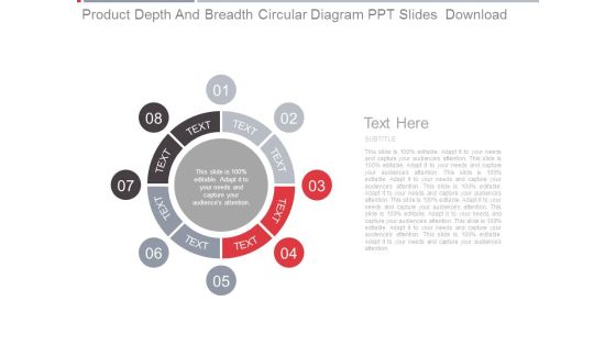 Product Depth And Breadth Circular Diagram Ppt Slides Download Product Depth And Breadth Circular Diagram Ppt Slides Download