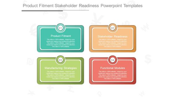 Product Fitment Stakeholder Readiness Powerpoint Templates Product Fitment Stakeholder Readiness Powerpoint Templates