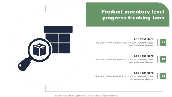 Product Inventory Level Progress Tracking Icon Structure PDF Product Inventory Level Progress Tracking Icon Structure PDF