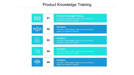 Product Knowledge Training Ppt PowerPoint Presentation Show Slides Cpb