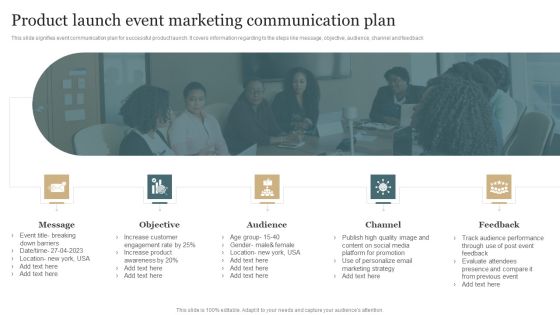 Product Launch Event Marketing Communication Plan Clipart PDF Product Launch Event Marketing Communication Plan Clipart PDF