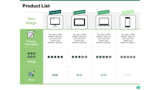 Product List Ppt PowerPoint Presentation Show Slide Download Product List Ppt PowerPoint Presentation Show Slide Download