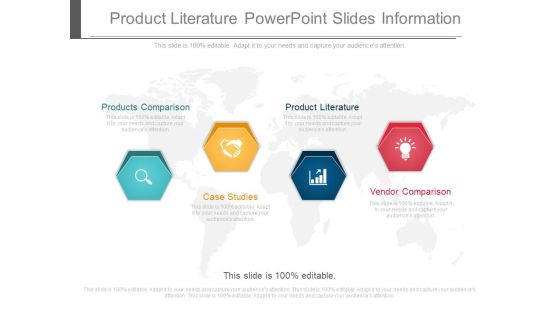 Product Literature Powerpoint Slides Information