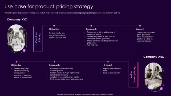 Product Management Techniques Use Case For Product Pricing Strategy Introduction PDF
