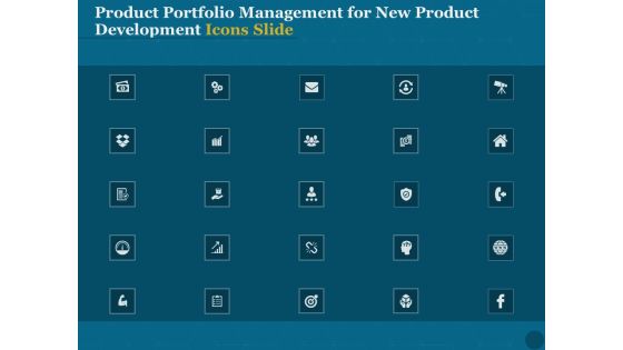 Product Portfolio Management For New Product Development Icons Slide Ppt PowerPoint Presentation File Rules PDF