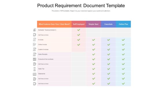 Product Requirement Document Template Ppt PowerPoint Presentation File Infographic Template Product Requirement Document Template Ppt PowerPoint Presentation File Infographic Template