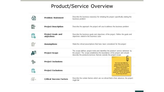 Product Service Overview Ppt PowerPoint Presentation Inspiration Files