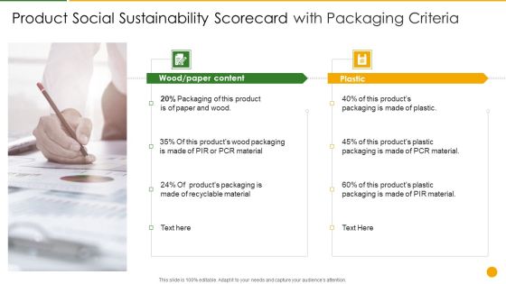 Product Social Sustainability Scorecard With Packaging Criteria Pictures PDF Product Social Sustainability Scorecard With Packaging Criteria Pictures PDF