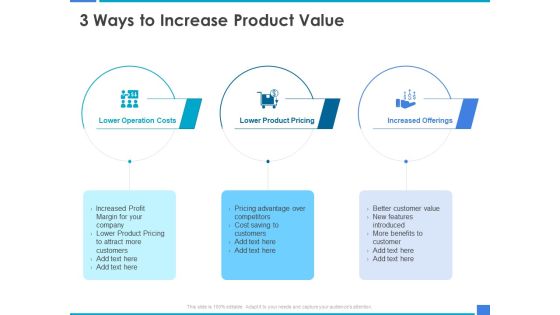 Product Strategy And Product Management Implementation 3 Ways To Increase Product Value Ppt Show Diagrams PDF Product Strategy And Product Management Implementation 3 Ways To Increase Product Value Ppt Show Diagrams PDF