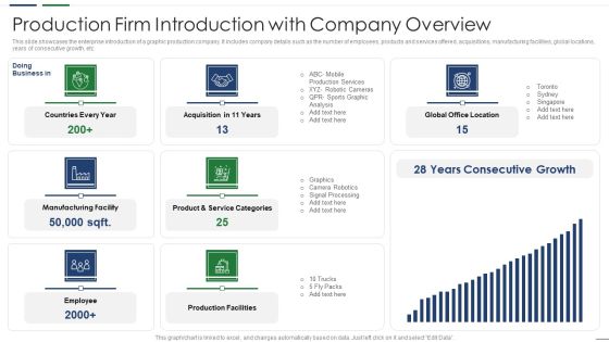 Production Firm Introduction With Company Overview Portrait PDF Production Firm Introduction With Company Overview Portrait PDF