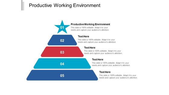 Productive Working Environment Ppt PowerPoint Presentation Visual Aids Diagrams Cpb