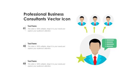 Professional Business Consultants Vector Icon Ppt PowerPoint Presentation Gallery Graphics PDF