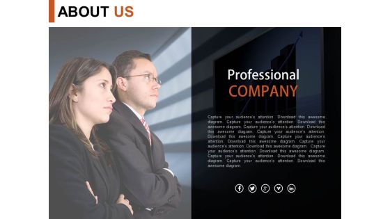 Professional Company About Us Design Powerpoint Slides