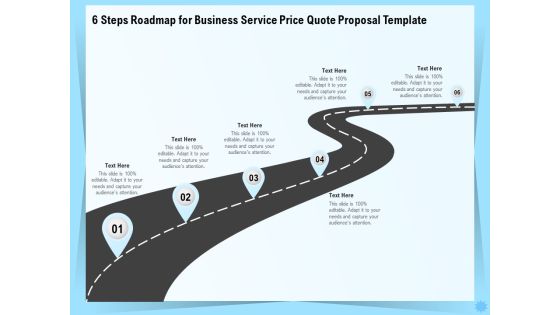 Professional Quotation Estimation Solutions 6 Steps Roadmap For Business Service Price Quote Proposal Background PDF Professional Quotation Estimation Solutions 6 Steps Roadmap For Business Service Price Quote Proposal Background PDF