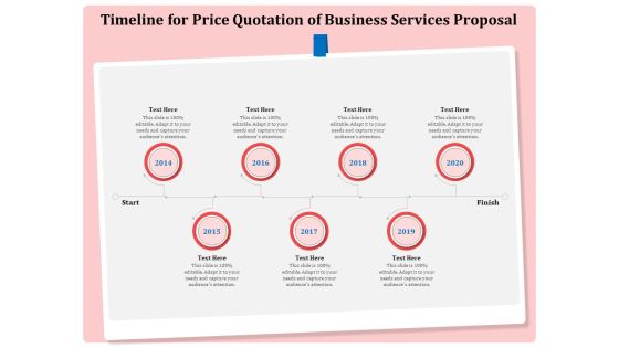 Professional Timeline For Price Quotation Of Business Services Proposal Formats PDF Professional Timeline For Price Quotation Of Business Services Proposal Formats PDF