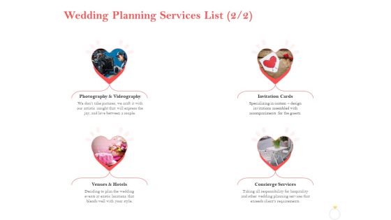 Professional Wedding Planner Wedding Planning Services List Invitation Ppt PowerPoint Presentation Ideas Design Inspiration PDF Professional Wedding Planner Wedding Planning Services List Invitation Ppt PowerPoint Presentation Ideas Design Inspiration PDF