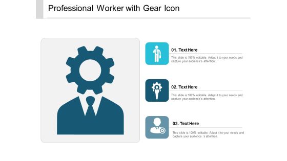 Professional Worker With Gear Icon Ppt PowerPoint Presentation Icon Smartart Professional Worker With Gear Icon Ppt PowerPoint Presentation Icon Smartart