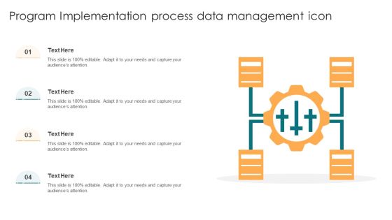 Program Implementation Process Data Management Icon Ppt Model Graphics Pictures PDF Program Implementation Process Data Management Icon Ppt Model Graphics Pictures PDF