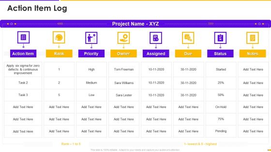 Program Management Timetable Bundle Action Item Log Ppt File Information PDF Program Management Timetable Bundle Action Item Log Ppt File Information PDF
