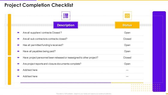 Program Management Timetable Bundle Project Completion Checklist Ppt File Gallery PDF Program Management Timetable Bundle Project Completion Checklist Ppt File Gallery PDF