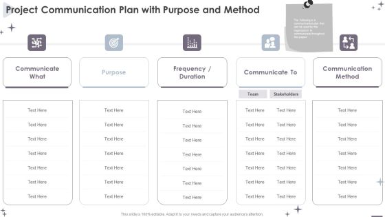 Project Administration Bundle Project Communication Plan With Purpose And Method Sample PDF Project Administration Bundle Project Communication Plan With Purpose And Method Sample PDF