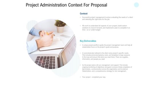 Project Administration Context For Proposal Ppt PowerPoint Presentation Infographics Inspiration Project Administration Context For Proposal Ppt PowerPoint Presentation Infographics Inspiration