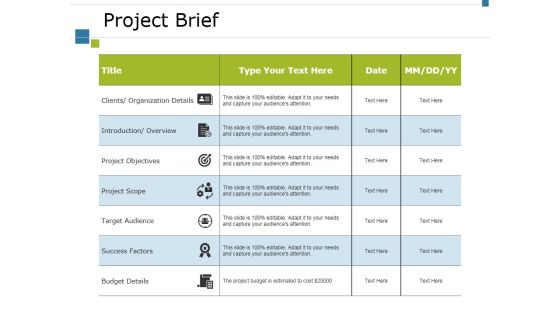 Project Brief Ppt PowerPoint Presentation Layouts Smartart Project Brief Ppt PowerPoint Presentation Layouts Smartart
