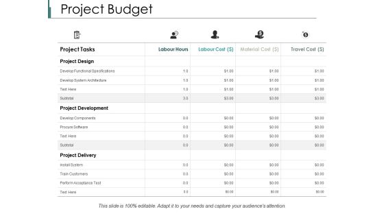 Project Budget Ppt PowerPoint Presentation Professional Designs Download Project Budget Ppt PowerPoint Presentation Professional Designs Download
