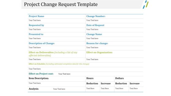 Project Change Request Template Ppt PowerPoint Presentation Layouts Objects Project Change Request Template Ppt PowerPoint Presentation Layouts Objects