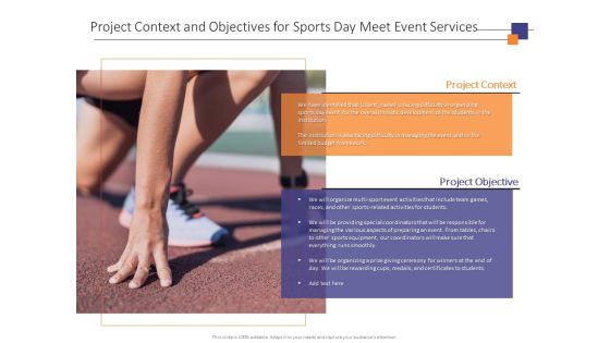 Project Context And Objectives For Sports Day Meet Event Services Ppt PowerPoint Presentation Samples Project Context And Objectives For Sports Day Meet Event Services Ppt PowerPoint Presentation Samples