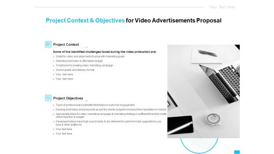 Project Context And Objectives For Video Advertisements Proposal Ppt Ideas Graphics Tutorials PDF Project Context And Objectives For Video Advertisements Proposal Ppt Ideas Graphics Tutorials PDF