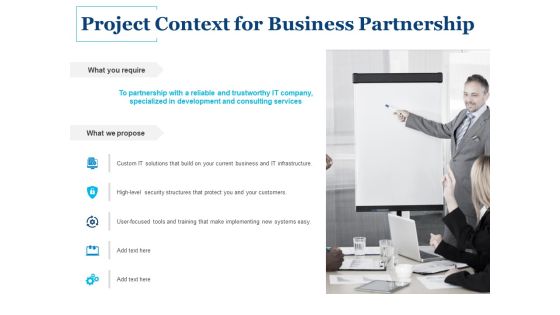 Project Context For Business Partnership Ppt PowerPoint Presentation Styles Picture Project Context For Business Partnership Ppt PowerPoint Presentation Styles Picture