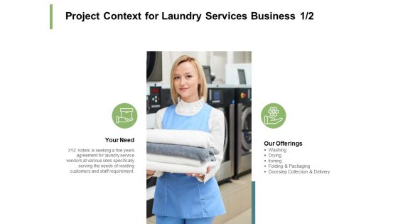 Project Context For Laundry Services Business Marketing Ppt PowerPoint Presentation Inspiration Example Introduction
