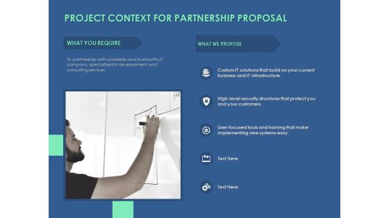 Project Context For Partnership Proposal Ppt PowerPoint Presentation Professional Slide Project Context For Partnership Proposal Ppt PowerPoint Presentation Professional Slide