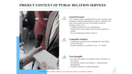 Project Context Of Public Relation Services Ppt PowerPoint Presentation Professional Pictures Project Context Of Public Relation Services Ppt PowerPoint Presentation Professional Pictures