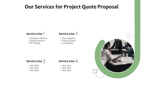 Project Estimate Our Services For Project Quote Proposal Ppt Pictures Mockup PDF Project Estimate Our Services For Project Quote Proposal Ppt Pictures Mockup PDF