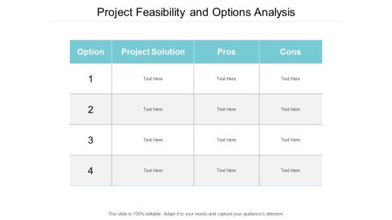 Project Feasibility And Options Analysis Ppt PowerPoint Presentation Outline Backgrounds Project Feasibility And Options Analysis Ppt PowerPoint Presentation Outline Backgrounds