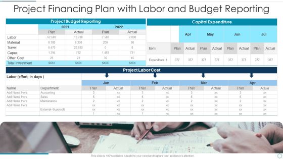 Project Financing Plan With Labor And Budget Reporting Demonstration PDF Project Financing Plan With Labor And Budget Reporting Demonstration PDF