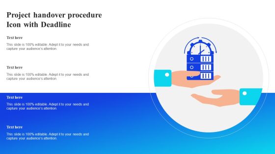 Project Handover Procedure Icon With Deadline Mockup PDF Project Handover Procedure Icon With Deadline Mockup PDF