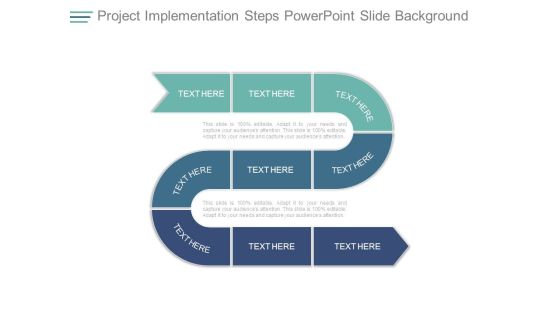 Project Implementation Steps Powerpoint Slide Background