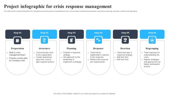 Project Infographic For Crisis Response Management Clipart PDF Project Infographic For Crisis Response Management Clipart PDF