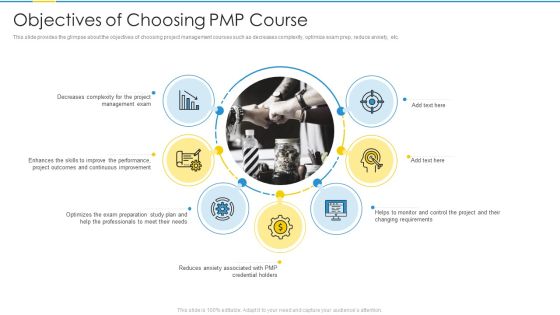 Project Management Professional Certification Courses IT Objectives Of Choosing PMP Course Information PDF