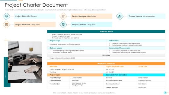 Project Management Professional Documentation Requirements IT Project Charter Document Demonstration PDF Project Management Professional Documentation Requirements IT Project Charter Document Demonstration PDF